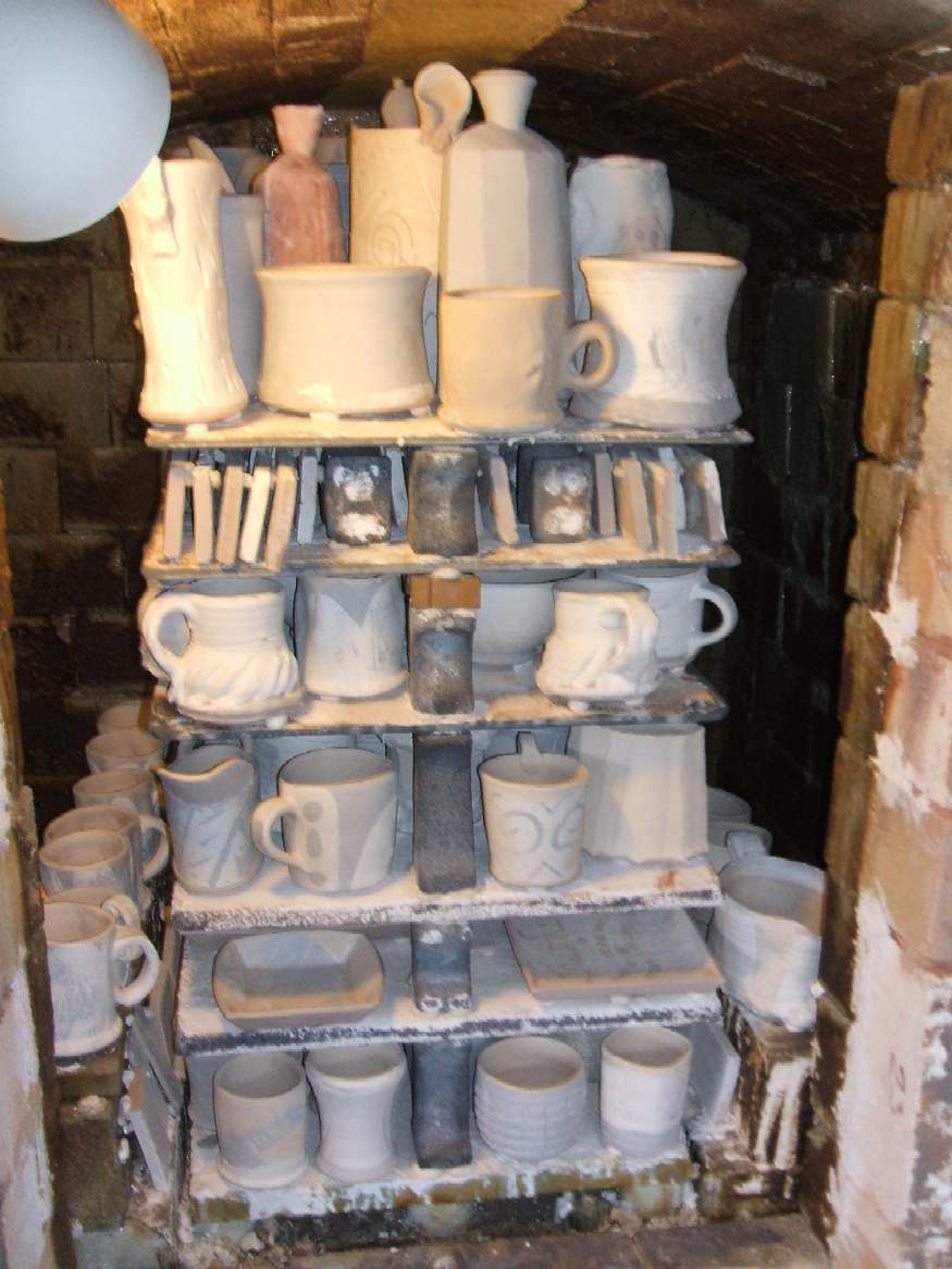 Packing of the gas fired salt kiln